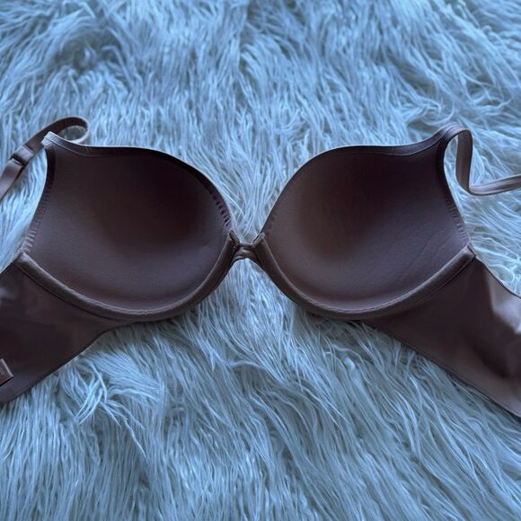 Skims Ultimate Push up Plunge Bra Clay Size 32DD - Picture 7 of 8